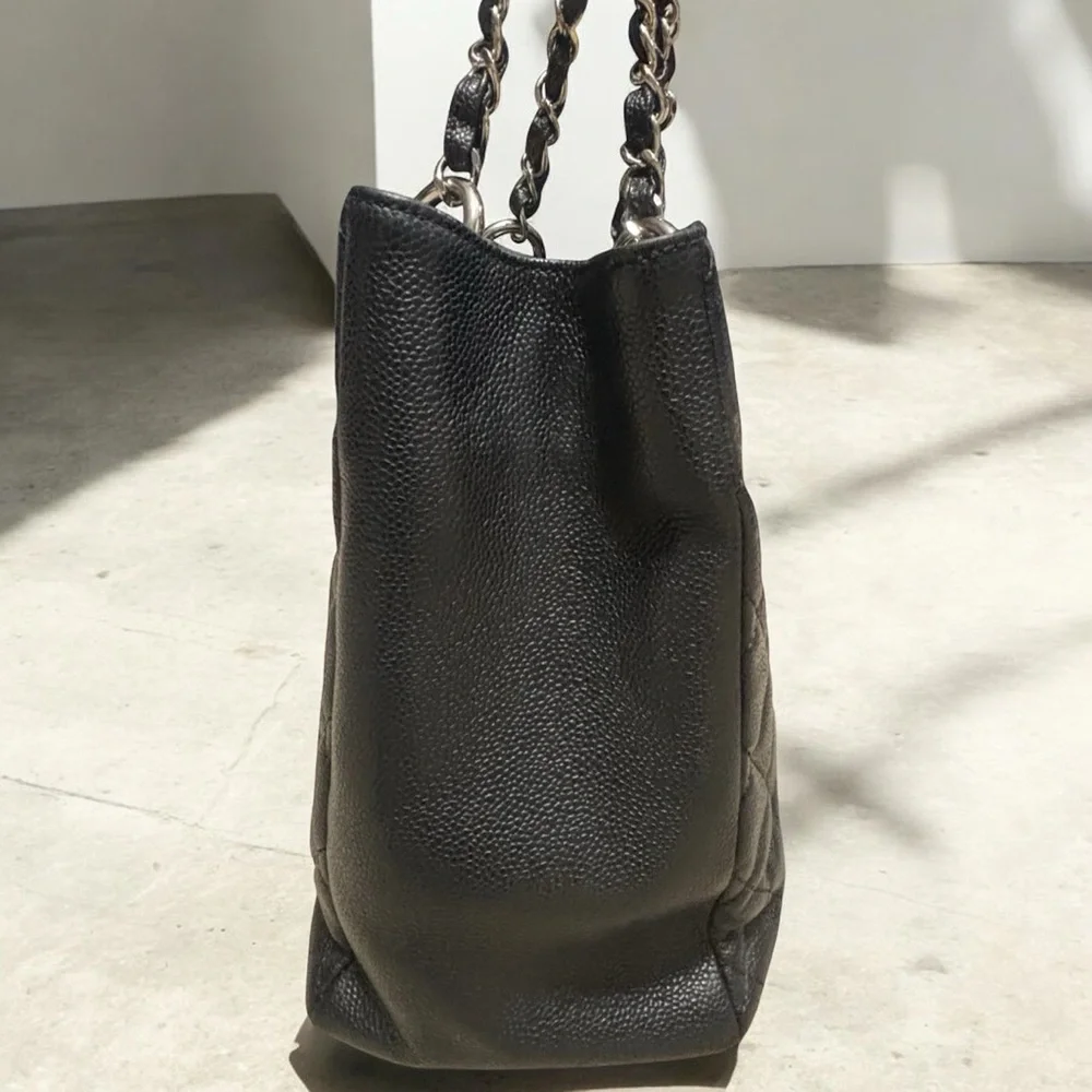 CHANEL caviar leather